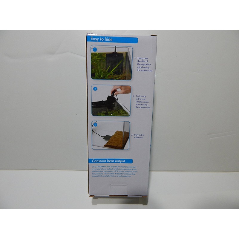 Interpet Life Thermal Flat Aquarium Heater with Free Thermometer Strip