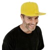 Underground Kulture Plain Flat Peak Snapback Baseball Cap Yellow