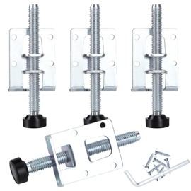 YiliYa Set of 4 Adjustable Furniture Feet, M9 x 102 mm, Heavy Duty Furniture Levelling Feet, Height Adjustable Feet for Furniture with Small Screw, for Furniture, Table, Shelves, Cupboards, Workbench