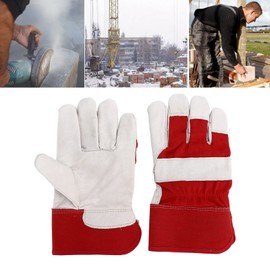 Leather Work Gloves Safety Gloves For Industrial Buildings In Winter Wear Resistant And Anti-skid Design Is Very Suitable For Machinery, Welding, Gardening