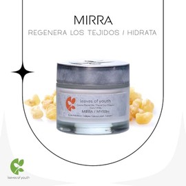 Crema Facial Reafirmante, Antiarrugas, Humectante: Acido Hialurónico + Colágeno + Mirra+ Romero. Ingredientes Naturales