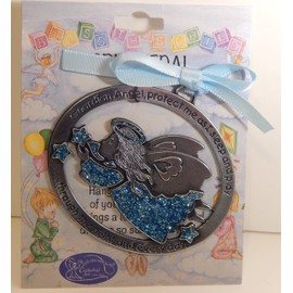 Cathedral Art (Abbey & CA Gift Blue Angel Crib Medal for Jewelry Making