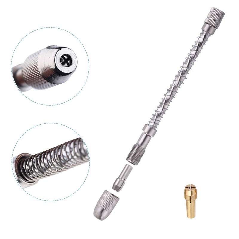 Saipor Mini Hand Drill Set Pin Vise + 20 Pieces