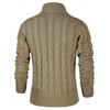 NITAGUT Men's Cardigans Long Sleeve Stand Collar Sweaters Button Down