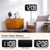 Digital Wall Clock Large Display,10.8” USB Power LED Wall Clock