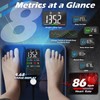 Lepulse Smart Weight Scale With BMI Body Fat Muscle Mass,