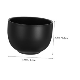 WOONEKY Shaving Bowl Matte Sandblasted Stainless Steel Shaving Soap Dish Deep Design for Rich Foaming Lightweight Portable Grooming Tool for Barbers for Men