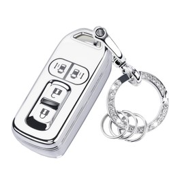 Unhoke N-Box Key Case Compatible with Honda N Series JF1 JF2 JF3 JF4 Key Cover nbox Smart Key Case Key Holder Luxury Lightweight Scratch Resistant TPU 2/3/4 Buttons Stylish