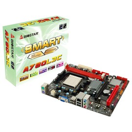 Biostar Socket AM3/AMD 760G/DDR3 MicroATX Motherboard A780L3C