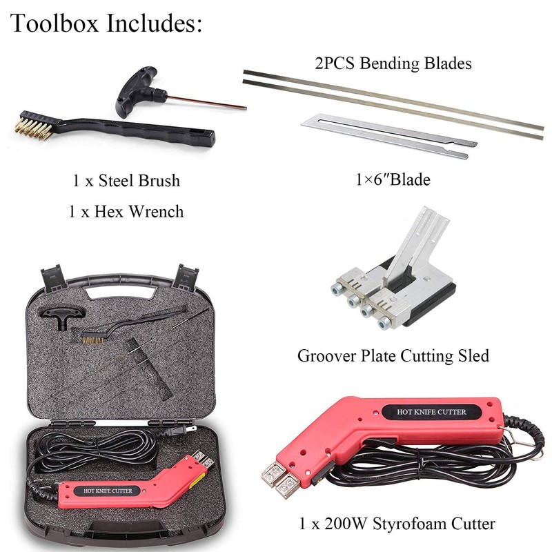 200W Electric Hot Knife tyrofoam Cutting Tool Kit Heat Cutter