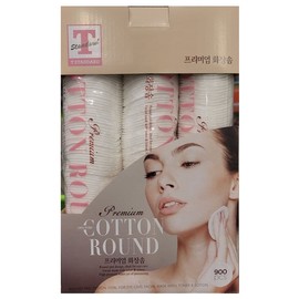 T STANDARD [Traders] T STANDARD Premium Cotton Pads 100 / [트레이더스] T STANDARD 프리미엄 화장솜 100 X 9입 티스탠다드