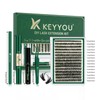 D Curl Eyelash Extension Kit, 5 Counts/set Mixed Length Lash