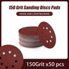 125mm Sanding Discs 8-Holes Aluminum Oxide Sandpaper for Woodworking with