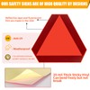 Sticky Slow Moving Vehicle Triangle Sign,Golf Cart Orange Triangle Signs,14"x16"Diamond