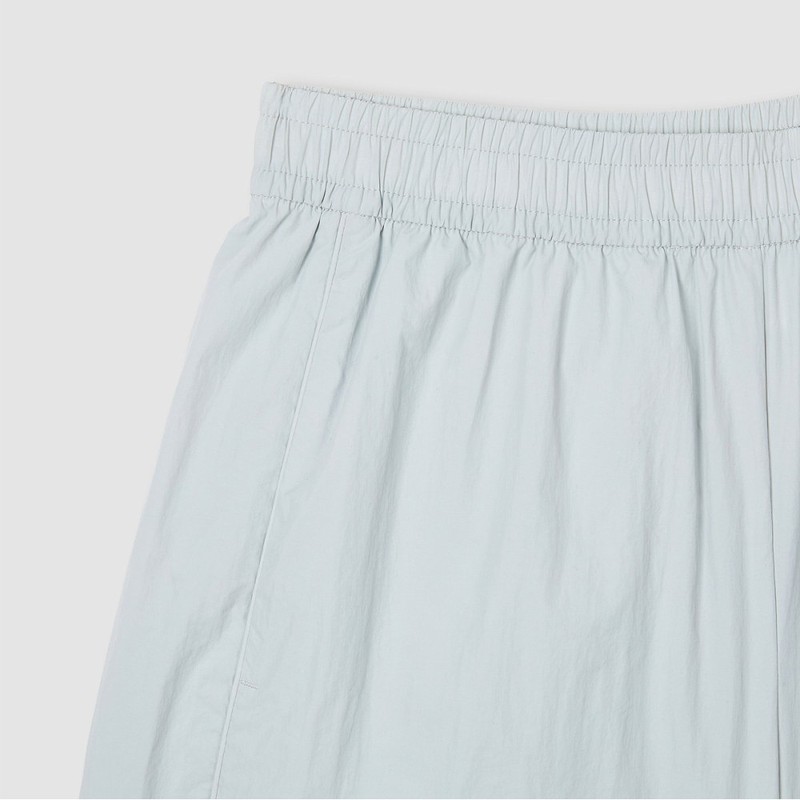 JAJU [JAJU] Women's Crinkle Banding Half Pants_Mint Gray