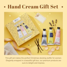 Body & Earth # Love Set de regalo de crema nutritiva para manos, 3 x 2.0 onzas, manteca de karité, aceite de argán, vitamina E, hidratante, fragancias