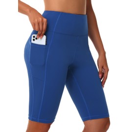 MIVEI Women's High Waisted Long Swim Shorts - 12" Tummy Control Swim Capris Bottoms Pant Swimwear Board Shorts with Liner