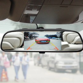 iPoster 4.3" Car Rear View Mirror Monitor Backup camera Auto Gear Reversing Mini LEDs HD