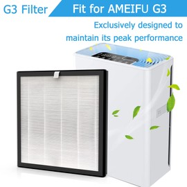 Vegebe G3 H13 HEPA Replacement Filter, Compatible with AMEIFU G3 (Sferf-30) Air Purifier (FXAP2W), 2 Pack