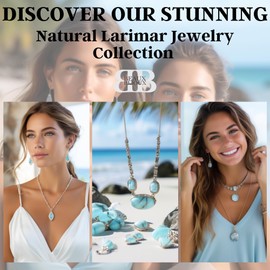 Sun Earrings for Women - Natural Larimar Earrings for Women - Sun and Moon Earrings - Natural Larimar Jewelry for Women - Celestial Sun Jewelry - Moon and Sun Earrings