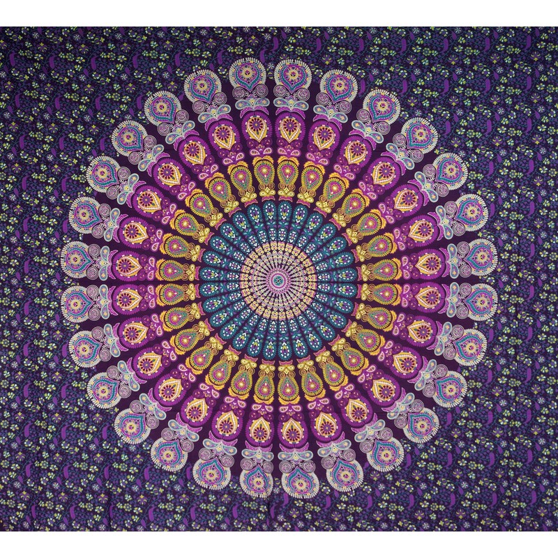Guru Shop, Indian Mandala Cloth, Towel, Bedspread, Mandala Print, Cotton,