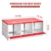 GarveeLife Chicken Nesting Boxes for Laying Eggs, Metal Chicken Nesting