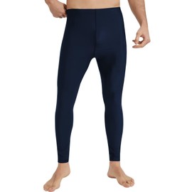 Muaghyee 1119 Men's Rash Guard Leggings, Swimwear, Swimwear, Waterproof, Tights, Compression Tights, Swimwear, Amphibious, UV Protection, Cool Summer Inner, navy