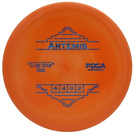 Lone Star Disc Alpha Artemis | Slightly Overstable Disc Golf Approach Disc | 170g+ | Durable & Smooth Premium Plastic | Perfect for Powerful Drives & Approach Shots | Colors May Vary