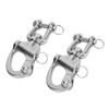2PCS Snap Shackle 316 Stainless Steel Quick Release High Strength