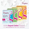 Maxim® 100% Organic Cotton Tampons w/BPA Free Plastic Applicator Regular