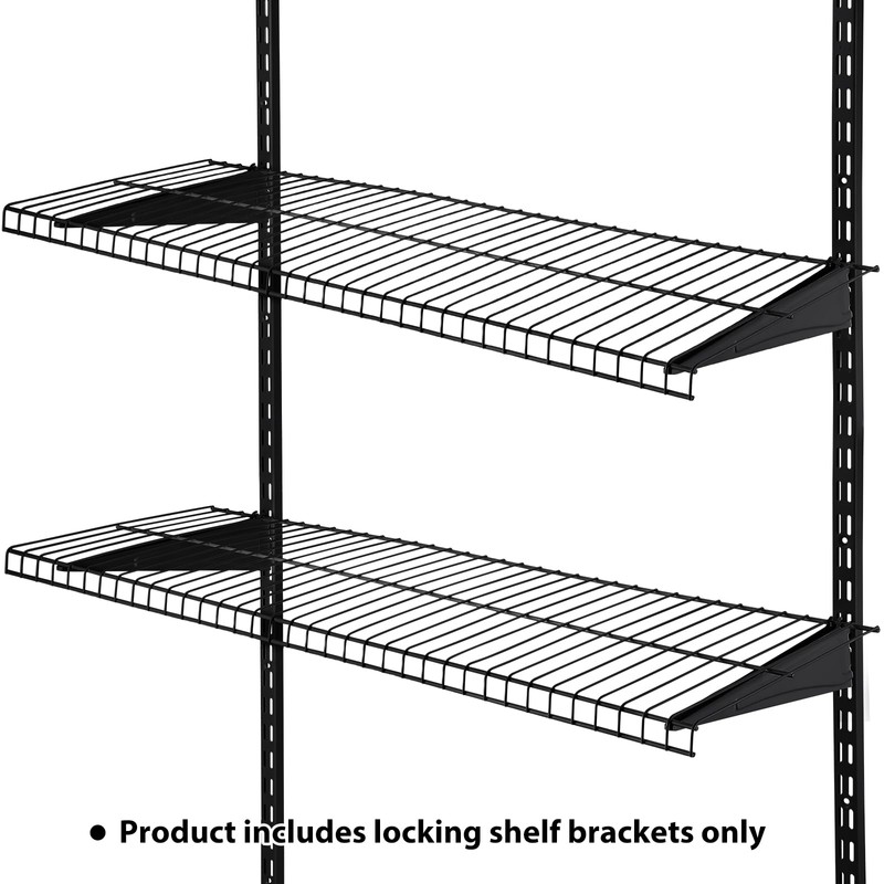 Wonderjune 6 Pcs Adjustable Locking Shelf Bracket 16 Inch Shelf
