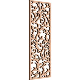 Ekena Millwork WALW10X25X0375LENAL Lennon Decorative Fretwork Wood Wall Panels, 9 3/8"W x 24 3/8"H, Alder