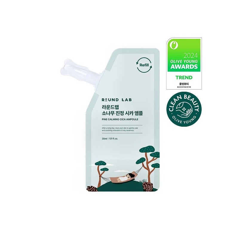 Round Lab Pine Soothing Cica Ampoule 30ml Refill Pack /