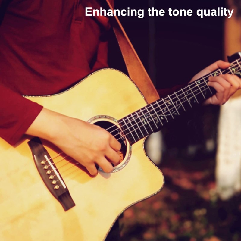 6Pcs Guitar Bridge Pins, Brass Pin Acoustic Guitar Strings Nail