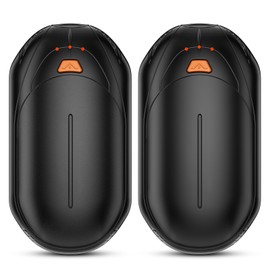 AI Hand Warmers Rechargeable 2 Pack, AI Smart Chips Electric Hand Warmers, 20Hrs Long Safe Heat, Portable Pocket Heater, Gifts for Christmas, Outdoor, Golf, Hunting, Camping Accessories -Black
