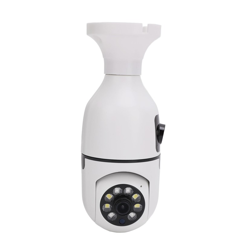 Light Bulb Security Cameras Motion Detection Dual Lens Light Socket