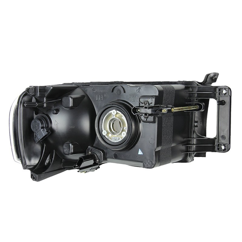 DNA Motoring HL-OH-DR02-SM-CL1 Smoke Lens Clear Corner Headlights Compatible with