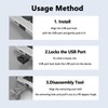 10PCS USB-A Port Blockers with 1 Keys-Removable Type-A Data Protection