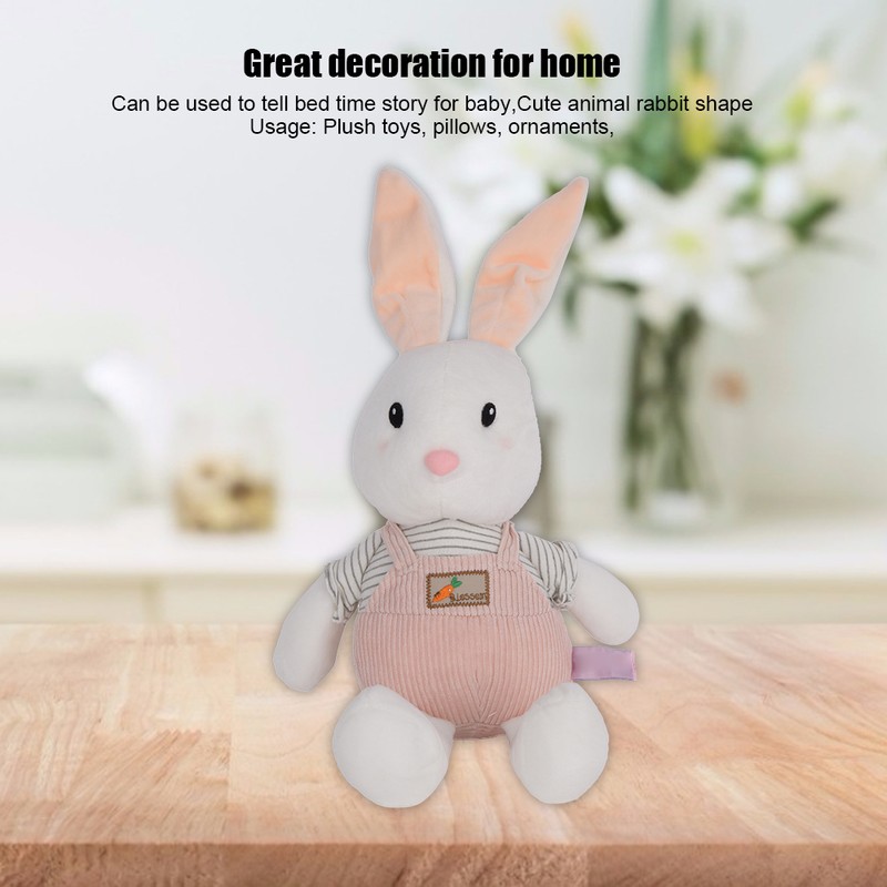 Simulation Cute Animal Rabbit with Long Stand Ears Plush Toy