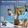 YOSHENMO Desk Fan, Turbo Table Fan for Bedroom, 100-Speed Digital