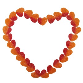 Smarty Stop Sour Peach Flavor Gummy Candy (Peach Heart, 5 Pound (Pack of 1))