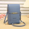 Touchscreen Phone Crossbody Bag for Women – Sequined PU Wallet