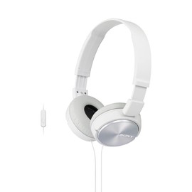 Sony MDR-ZX310 Audífonos de Diadema Plegables con micrófono, Blanco