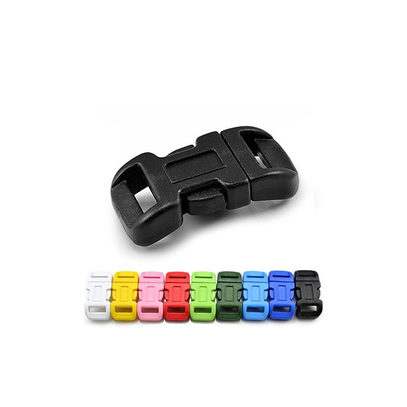 Ganzoo Plastic Click Fastener Set of 20, 3/8 Inch Clip