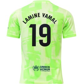 DMDMK Barca Yamal #19 2024/2025 Third Jersey Shorts and Socks, Children's and Youth Size (Green, 26 (8-9 Years))
