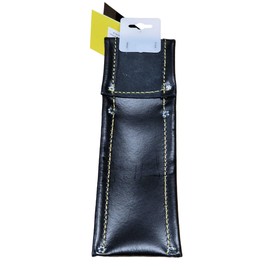 PTI Leather Spirit Level Holder Pouch Pocket Premium Black Scaffolding Tool Belt, Holster