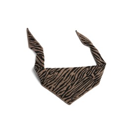 PIECES Pcnaima Triangle Knit Scarf BC, Fossil/AOP:Tiger, One Size