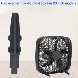 LEIIDEO Box Fan Feet for Las-ko Fan Replacement Feet, Sturdy Anti-tip Black Box Fan Accessory - 4 Pack
