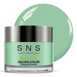 SNS Nail Dip Powder, Color Dipping Powder - Sugar Rush (Green), CS031 - Long-Lasting Nail Color Lasts 14 Days - Low-Odor & No UV Lamp Needed - 1 oz.