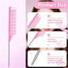 3 Pcs Hair Styling Comb Set, Teasing Hair Brush Rat